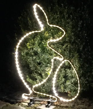 Beleuteter Osterhase
